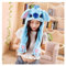 Chapeau Girls Animaux Oreilles Bougeoirs Haut de Saut Enfants Femmes Chaleureuse Peluche Lapin Jolie Flou Pinch Airbag Drôles