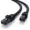 CSL - 3m CAT 7 Netzwerkkabel Black Series Gigabit Ethernet LAN Kabel - Baumwollmantel - 10000 Mbits - Patchkabel - Cat.7 Rohkabel S FTP PIMF Schirmung mit RJ 45 Stecker - Switch Router Modem Gaming