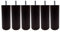 Someo 6 Pieds cylindriques Bois wengué 15 cm