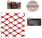 Seilnetz Deko Outdoor Klettern Schutznetz, rote Blumen Kletternetze Balkon Treppen Fenster Dach Baustelle, Geländer Ausrüstung Sicherheit Anti-Fall-Netz, Gitter 10mm * 8cm (Größe: 2 * 3m) Sicherheitsn