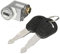 QOTSTEOS Battery Safety Pack Cover Box Lock with 2 keys, Suitable for Motorcycle Electric Bike Scooter E-bike Battery Lock(Silver)