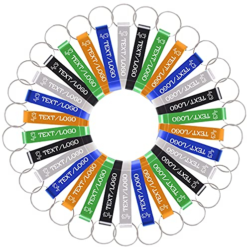 BYWEXCLESD 200Pcs Personalised Bottle Opener Keyring Custom Bottle Opener Keychain Bulk for Men Boyfriend Wedding Favors Party Free Engraving Logo Name Text