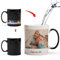 MUGKISS Tasse à café personnalisée de 355 ml avec texte personnalisé et photos apparaissant sur les deux côtés avec liquide chaud (B 10oz)