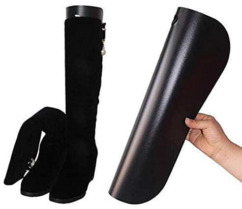 Bamboopack 2 Pairs 16Inch Black Plastic Women Boot Trees Shaper Form Inserts Thicken Long Automatic Stand Support Shaping Tool Tall Short Boot Knee High Shoes Boot Holder Hanger for Unisex