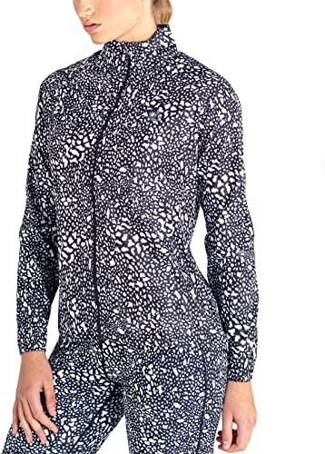 Dare2b Damen ResilientIIWshell Jacke, Schwarz-Weiß-Punktdruck, 46