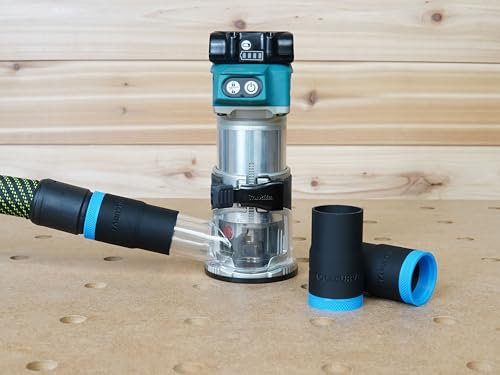 ToolCurve Schlauchadapter kompatibel mit Festool 27 mm Schlauch auf Makita Router