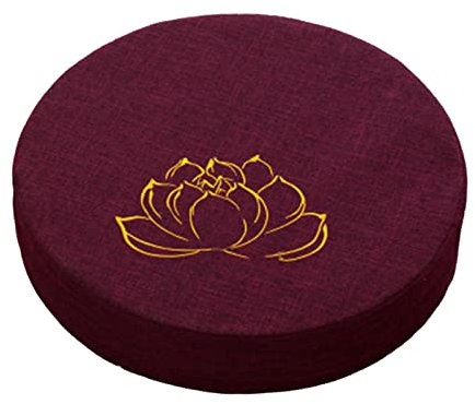 LOVIVER Yoga-Meditationskissen, bequemes Sitzkissen, japanische Tatami-Matte, Bodenkissen für Yoga, Schlafzimmer, Teezeremonie, Frauen, Geschenke, Violett 6cm