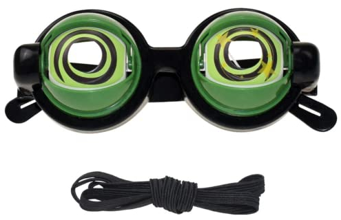Verrückte blinkende Augen, lustige und niedliche Brille, geeignet für Erwachsene und Kinderpartygeschenke (Gs-004(Grün))