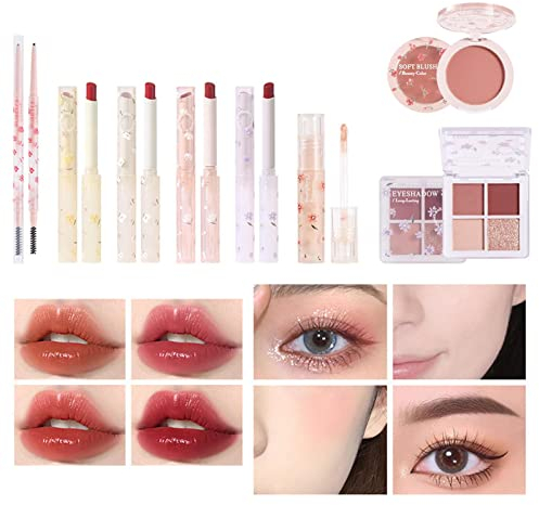 Korean Makeup Set, Schminkkoffer, Make Up Set Für Frauen, All-in-1 Make Up Sets, Makeup Set Umfasst Lippenstift, Rouge, Lidschattenpalette, Langlebiges Professionelles Make-up