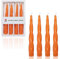 Gedengni Kerzenständer spiralförmige Spitzkerze, 19cm Mischkerzen Stäbchen orangefarbene gedrehte Kerzen kurze Spitzkerzen für Zuhause Hochzeiten Partys Frauen Geschenke (12D4PC-ORANGE)