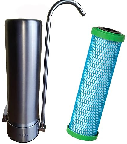 Edelstahlfilter mit EM Premium 5 Wasserfilter mit EM-Keramik zur Wasserbelebung von Prime Inventions
