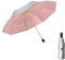 HUAMu Paraguas de protección UV, sombrilla de mano, resistente a la lluvia y 99,9% de protección UV, paraguas personal compacto, paraguas de golf con titanio plateado + doble revestimiento anti-UV