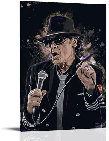 EVMILA Poster, Motiv: Sänger Udo Lindenberg, dekoratives Gemälde, Leinwand, Wandposter und Kunstdruck, moderne Familienschlafzimmer-Dekoration, Poster, 50 x 75 cm