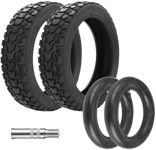 Satgoo E Scooter Reifen 8 1/2 x 2, Offroad Geländereifen + Verdickter Schlauch - Super Grip, Komfortables - Verschiedenen Komplexen Straßen, 50/75-6,1-8,5 Zoll Reifen für Xiaomi Pro 2/1S/Mi 3 etc.