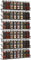 2 Set Spice Racks Wall Mounted, Iron wire Large Spice Organizer for Jars Storage, Metal Chrome over door Spice Rack for Kitchen Wall, Inside Cupboard or Cabinet Doors (Black-)