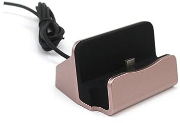 LIFKICH Desktop Charger Station for Fast Charge and Docking Cradle for Edge Portable Phone Holder for Rose Gold