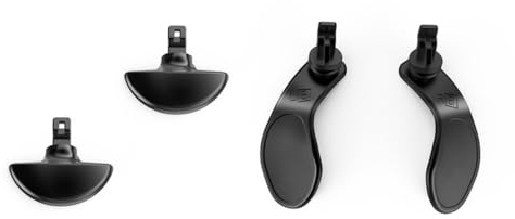 Hzxkqmil Metall Back Paddles für PS5 Edge Controller, 4 Rückpaddel Trigger-Tasten Austauschbare Ersatz Rücken Paddel Kompatibel mit PS5 Edge Controller, Schwarz