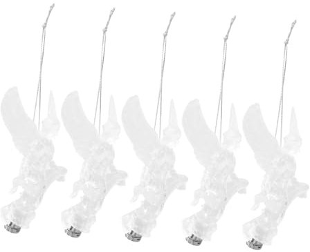 PRETYZOOM 5St Engel Anhänger weihnachtlich beleuchteter Engel Weihnachtsbaumpuppe Figur weihnachtsdeko weihnachtsengel Schutzengel Mini-Engel scheinen schmücken Ornament Plastik