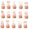 ALEGRE Its a Girl Tortendeko Babyparty,36 Stück Rosa CupcakeTopper Baby Girl,Kuchen Deko Taufe Mädchen,Baby Shower Muffin Deko Gender Reveal Party Deko,Babyparty Deko Torten Mädchen für Taufe