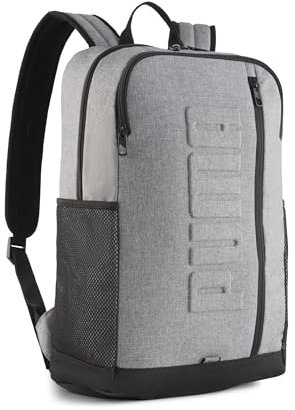 PUMA S HEATHER Backpack, Unisex Mehrschichtige Rucksäcke, Medium Gray Heather, OSFA - 091349