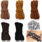 MirraSwit 5 Stück 5 Farben Lederband 10m x 2.6mm, Schnur Amband Basteln, Schnur Amband Basteln, Leder Schnur, Lederschnur mit Verschluss, Klassik Basteln Lederschnüre für DIY Schmuck