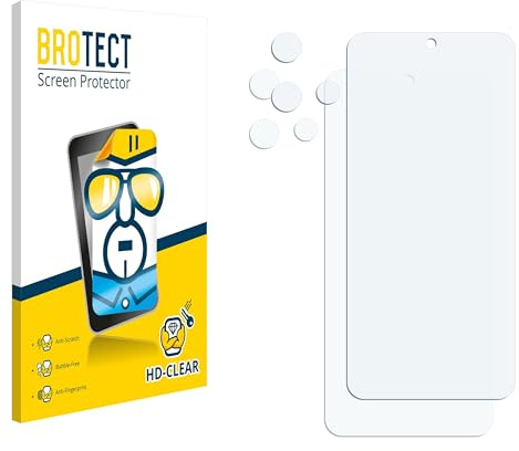 BROTECT (2 Stück Schutzfolie für Motorola ThinkPhone 25 (Display+Kamera) Displayschutz Folie Made in Germany, Ultra-Klar