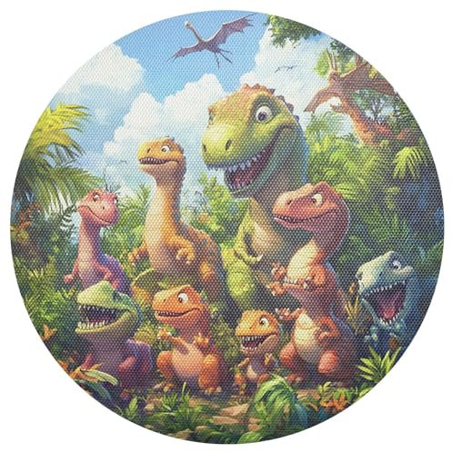 Dinosaurier-Tischsets, rund, 39 cm, Küchentisch, Platzdeckchen