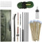 Rifle Gun Cleaning Kit Brush Snake Swab Tools per la pulizia della pistola da 5,56 mm .22 Cal .223 Cal .22LR, 6 pollici