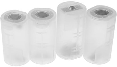 SUPVOX 4pcs Rechargeable Battery d Size Adapter d Battery Converter Tube Easy Installation Tool