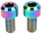 Xolsurg Titanium Alloy Colorful M5 9mm Bike Front Rear Derailleur Wheel Screws Bicycle Hanger Screws