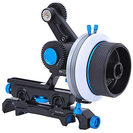 Qukaim JTZ DP30 Cine Focus Follow Electric Focus Puller Ring for FS7, GH5S, A7III, BMCC, Camera Accory, Precision Focus Control, Lightweight Design