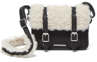 Dr. Martens Damen 7 Satchel Umhängetasche, Botschafter Schwarz Borg de Luxe Natur