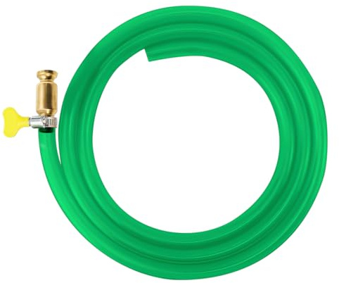 MISIQIMA 2M Schüttelschlauch, Schüttelpumpe, PVC Pumpenschlauch, Grün Siphonpumpe, Transfer Pumpe, Handpumpe Geeignet für Kraftstoff, Benzin, Diesel, Wasser