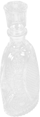 Ipetboom Decanter in Vetro Trasparente Bottiglia Creativa Forma per Vino Whiskey e Liquori Design Artistico Resistente e Decorativo