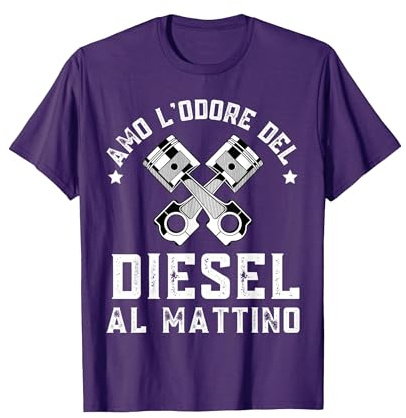 Camionista papà Meccanico Divertente Autista Camion Maglietta, Uomo, Viola, XXL