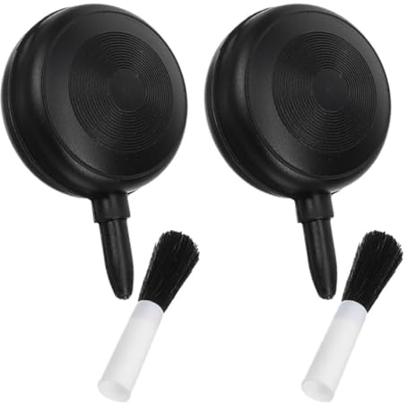 PHENOFICE 2pcs Air Blow Ball Brush Air Blower Soft Brush Camera Lens Cleaning Supplies for Dust Removal Eyepieces Microscopes Telescope