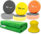 APS Polishing Buddy + APS Polierschwämme 85mm in 3 Härten + Microfaser-Lackpflegetuch (Advanced - 3 Pads)