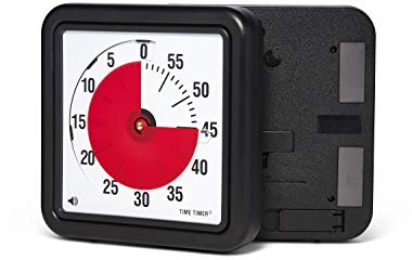 Time Timer magnetischer 60 Minuten Timer mit optischem Signal, Countdown-Uhr für Kinder und Erwachsene, (Medium - 18 cm), TTA1-MAG-W