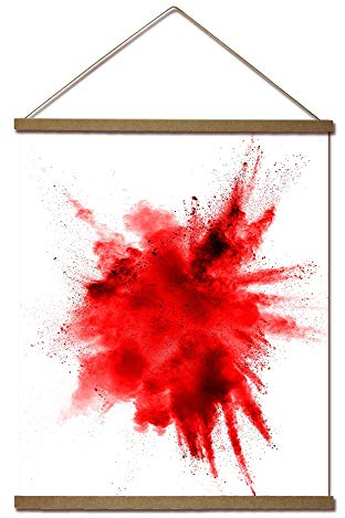 Close Up Magnetische Posterleiste - 2 Poster-Aufhänger/Posterschienen/Plakatleisten - MDF - Natur - 62cm