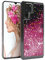 EAZY CASE Hülle kompatibel mit Huawei P30 Pro Schutzhülle mit Flüssig-Glitzer, Handyhülle, Schutzhülle, Back Cover mit Glitter Flüssigkeit, TPU/Silikon, Transparent/Durchsichtig, Pink