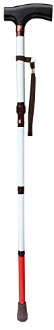 Blinden-Gehstock,weiße Stock - Faltbar - 80cm-90cm, 4-teilig