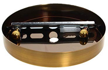 Othmro Pendant Light Fitting, Ceiling Rose Light Holder 4.72/12cm Dia, Ceiling Pendant Plate Holder for Hanging Lamps and Lanterns - Red Bronze 1pc