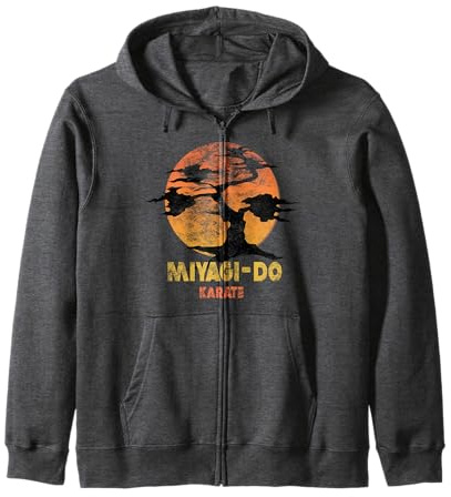 The Karate Kid Miyagi-Do Sunset Logo Vintage-Film Kapuzenjacke