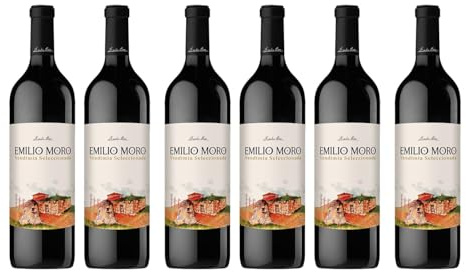 EMILIO MORO - Vendimia Seleccionada, Vino Tinto Español, Tempranillo Fresco, D.O. Ribera del Duero - Pack de 6 Botellas x 750 ml
