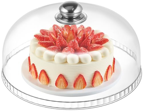 TOYANDONA Cake Dome Cover Plastic Dessert Cheese Cloche Dome Cake Display Stand Cover Food Tent
