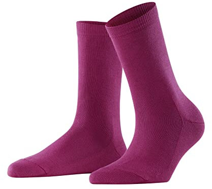 FALKE Family W So coton durable unies 1 paire, Chaussettes Femme, Rouge Berry 8390, 39-42