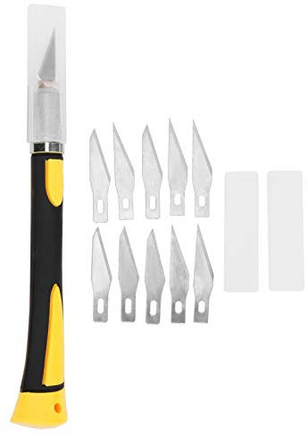 Coltello da intaglio del legno, acciaio legato per tagliare il tessuto della carta, strumento per modellismo fatto a mano fai da te D023, con taglio nitido