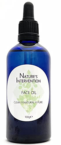Nature's Intervention - Huile Visage Nourrissante - 100% Naturel. Grenade, Églantier, Squalane. Régénérante, Hydratante. Illumine, Adoucit. 100ml