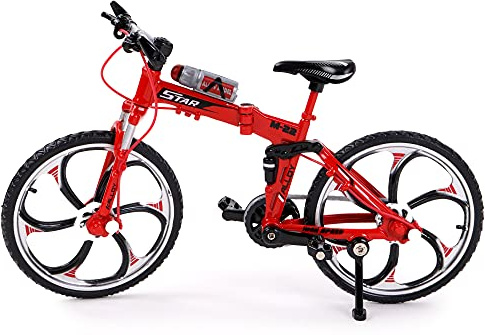 TROTTIFUN - Mountainbike - 031435 - Zufällige Farbe - Metall - Finger Bike - Finger - Kinderspielzeug - Geburtstag - Geschenk - 1/10 - Miniatur - 17 cm x 6,5 cm - Ab 3 Jahren