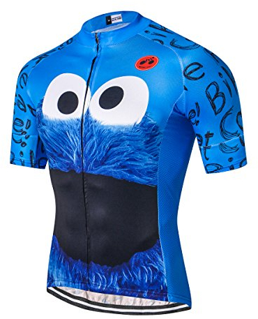 Herren-Fahrradtrikot, kurzärmelig, Blaue Augen, XX-Large